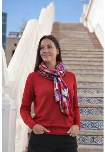 SERAYA STOR SILKETØRKLÆDE VENDEBAR