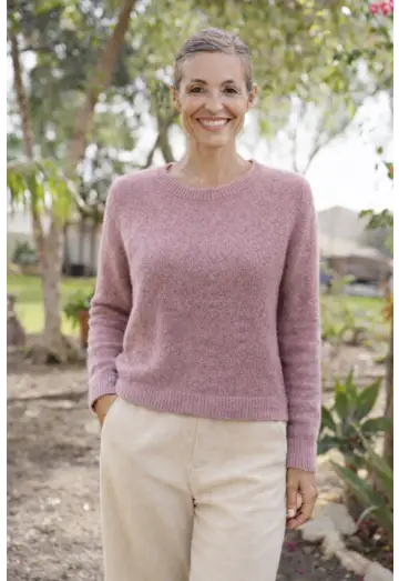 ZIARANO ALPACA MIX ULD KORT STRIK ROSE FÅ STK!