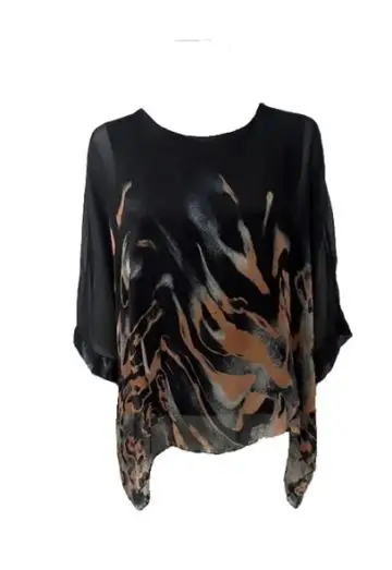 AUGUSTA SILK CHIFFON BLUSE MULTI PRINT 