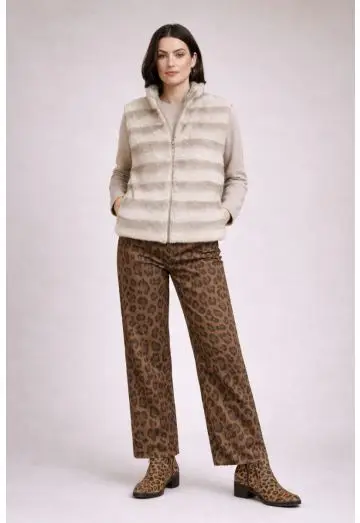 PELS VEST  OFFWHITE/SAND